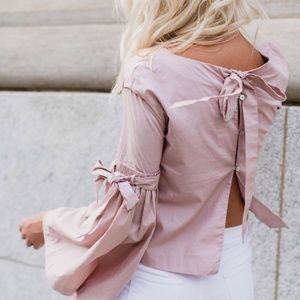 FREE PEOPLE So Obviously Yours Top in Pink/Rose